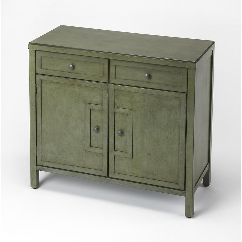 Butler Specialty Imperial Wood Accent Cabinet, Green