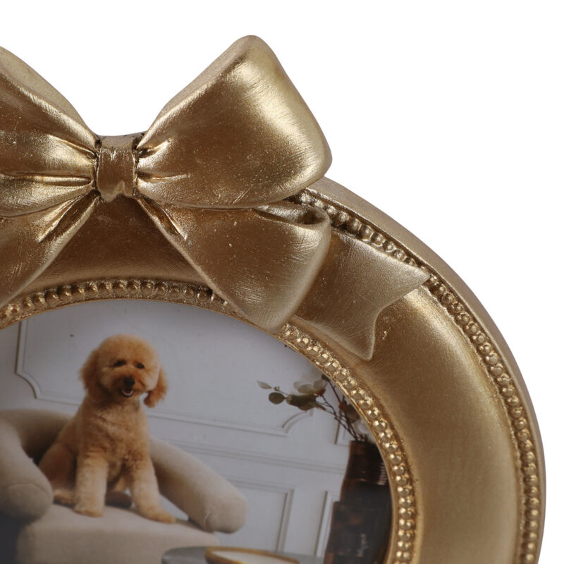 4x4 Bow On Round Photo Frame image number 5