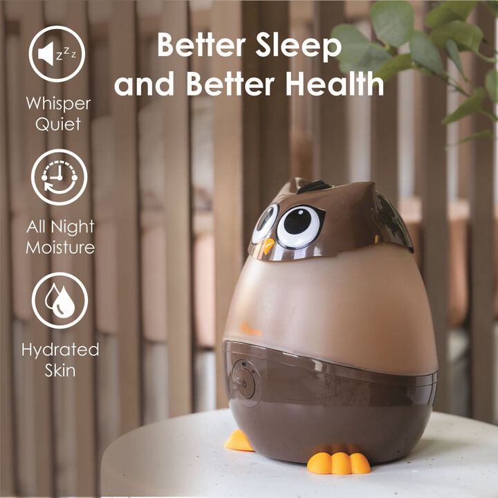 Adorable Humidifier, Mini Owl, Cool Mist Humidifier with Vapor Tray, 0.5 Gal