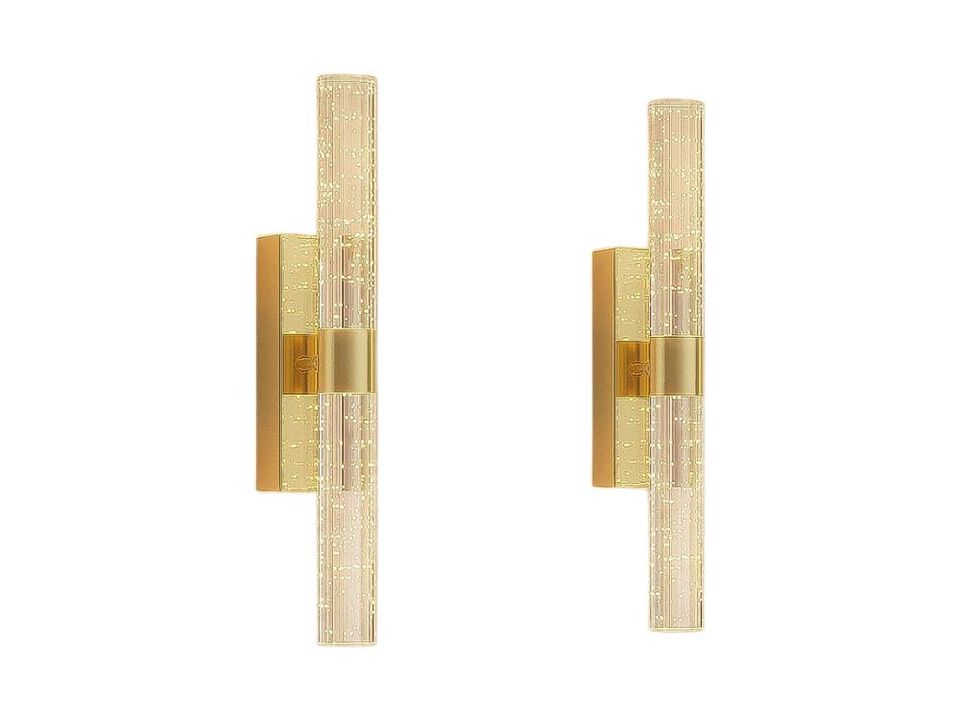Battery Wall Sconce Set of 2 Rechargeable LED Light for Bedroom Living Room