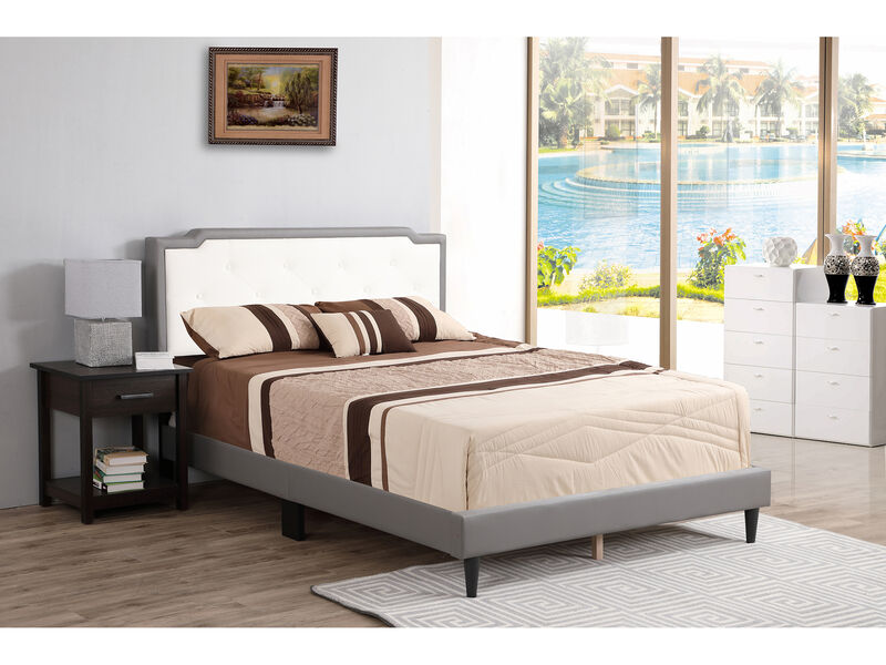 Deb Jewel Tufted Full Panel Bed