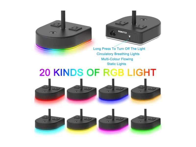 Touch Control LED 3 Color Fabric Table Lamp For Living Room Office Nightstand image number 2