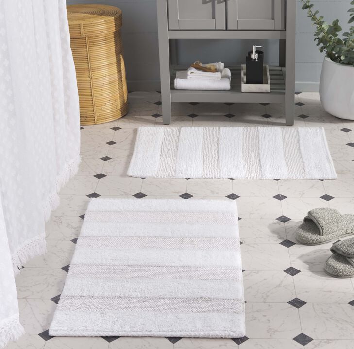 Harper Textured Striated PMB901 Set of 2 Bathmat