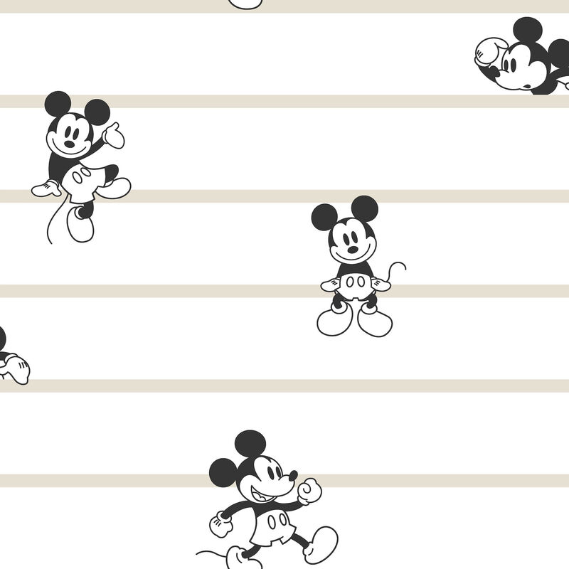 Disney Mickey Mouse Stripe Wallpaper image number 0