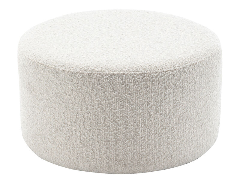Elof 24in Wide Round Ottoman Footrest