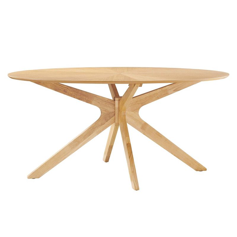 Crossroads 63" Oval Wood Dining Table image number 0