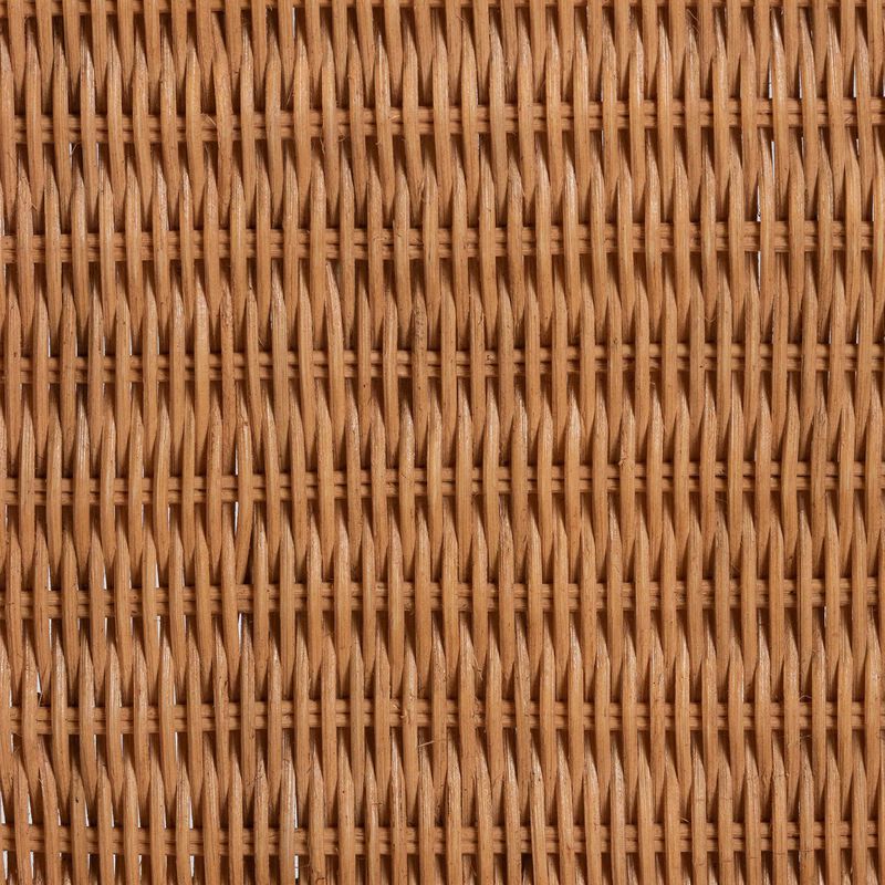 bali & pari Abigale Natural Rattan Dining Chair - Handwoven Wicker Accent Chair with Arms and Openwork Frame for Kitchen or Dining Room image number 6
