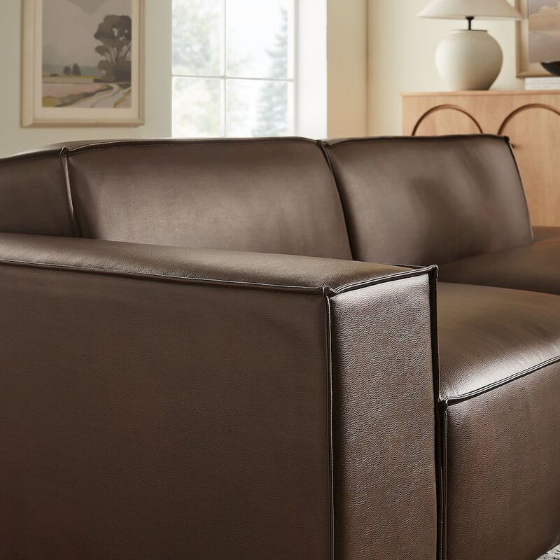 Restore 2-Piece Vegan Leather Modular Loveseat image number 7