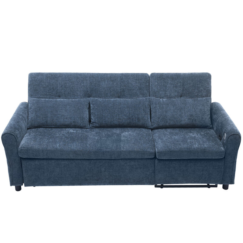 Merax hree-seater Sofa with a Sofa Bed and a Reversible Recliner Sofa