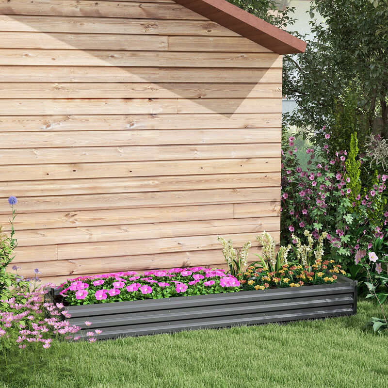 Hivvago Durable Raised Planter for Flowers and Veggies image number 1