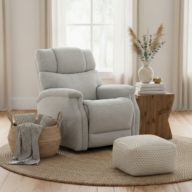 Starlight Canyon Home Light Gray Power Lift Recliner Chair for Elderly with USB and Electric Recline