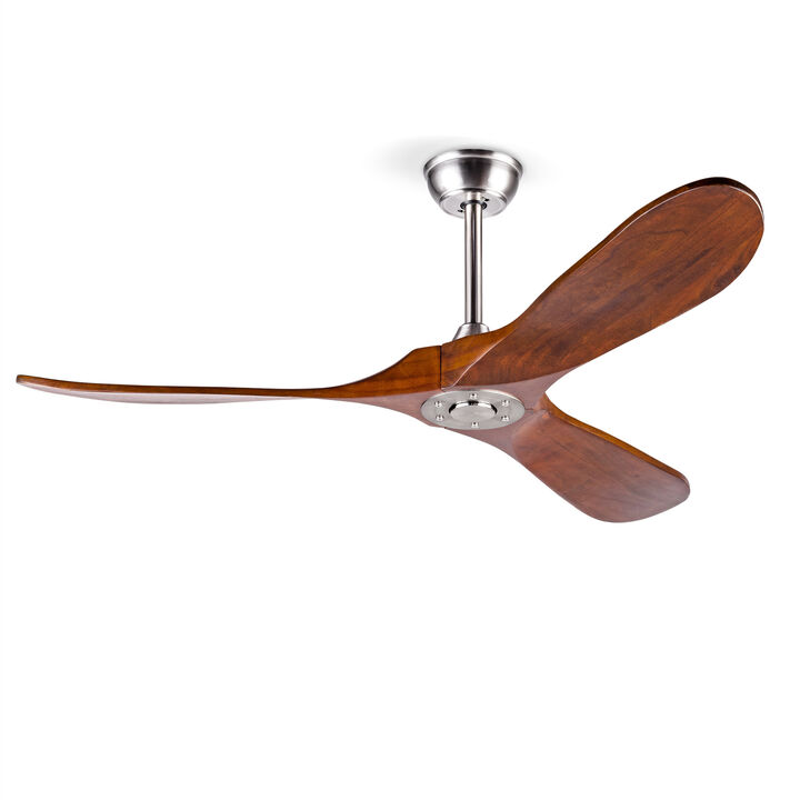 ELEMENT ACE 52 Inch 3 Blade Water Resistant Outdoor Ceiling Fan with Remote Control, No Light, Ideal for Patio, Living Room, Bedroom, Porch, Covered Spaces