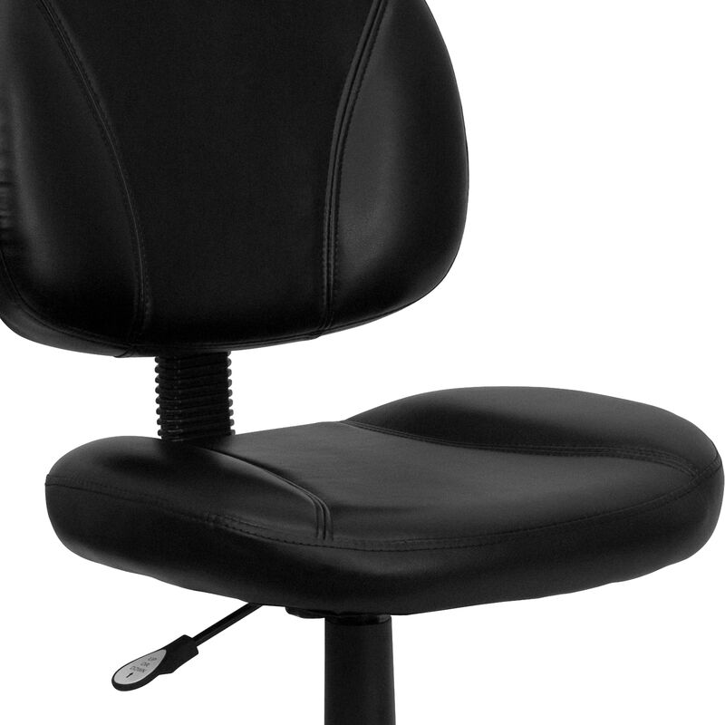 Ronald Mid-Back LeatherSoft Swivel Ergonomic Task Office Chair with Back Depth Adjustment image number 8