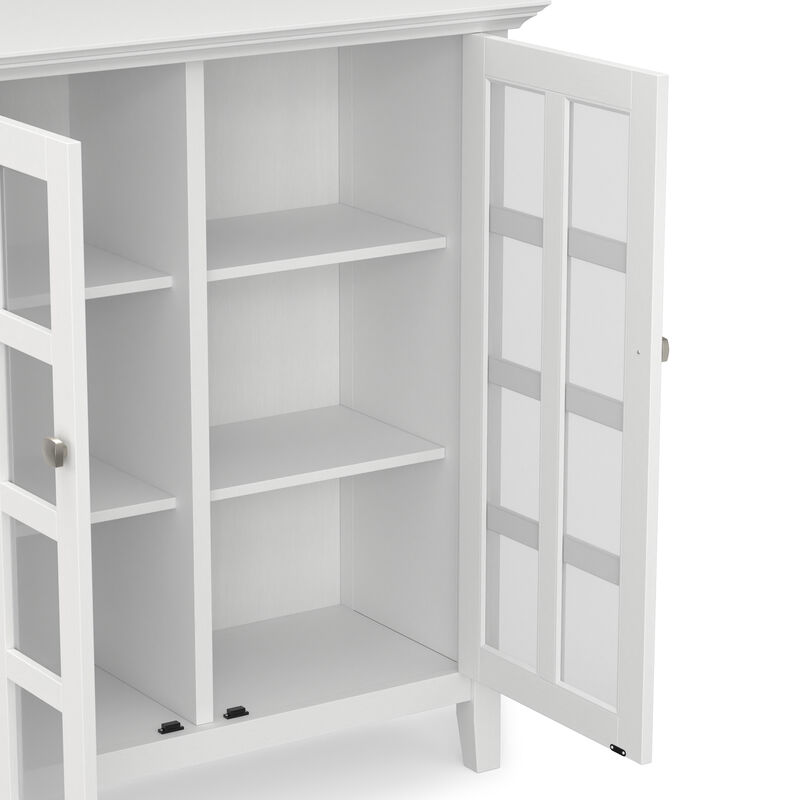 Acadian 39 inch Wide Solid Wood Transitional Storage Cabinet in White image number 8