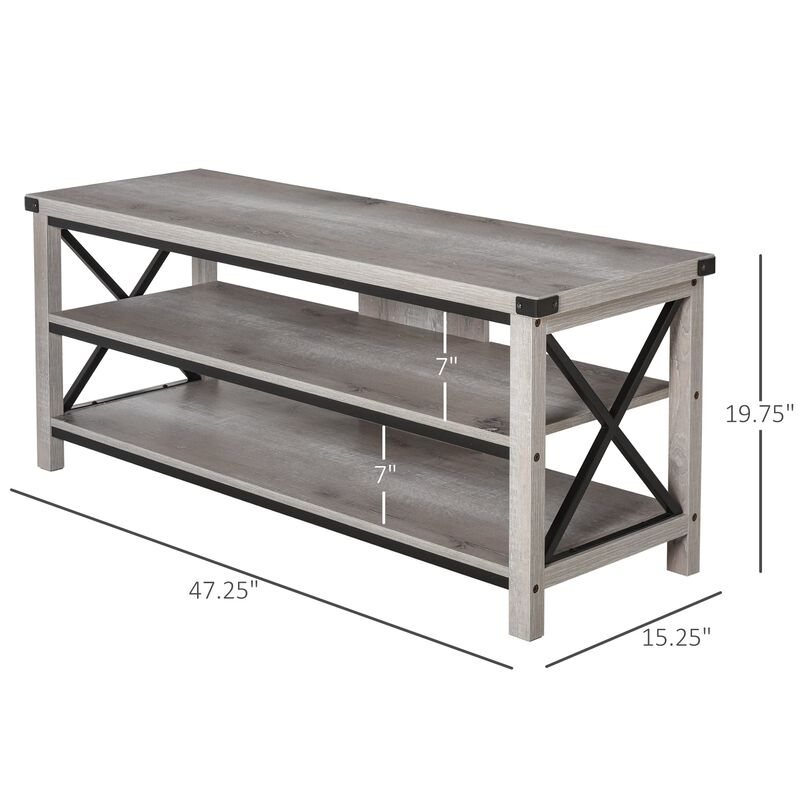 Entertainment Hub: Console TV Stand for 60" TV with Cable Management
