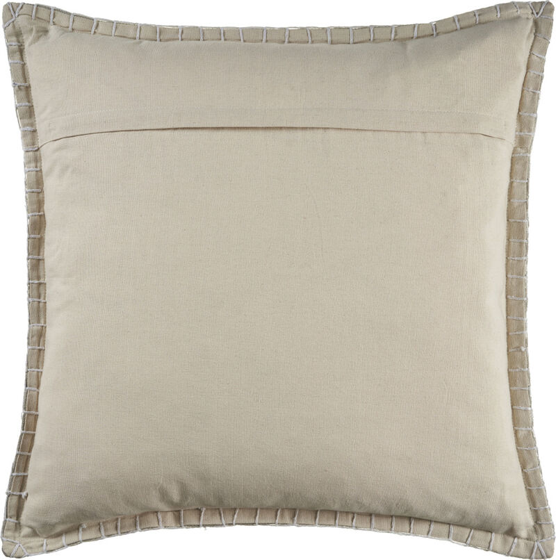HomeRoots Set of Two Light Gray Cotton Throw Pillow image number 4
