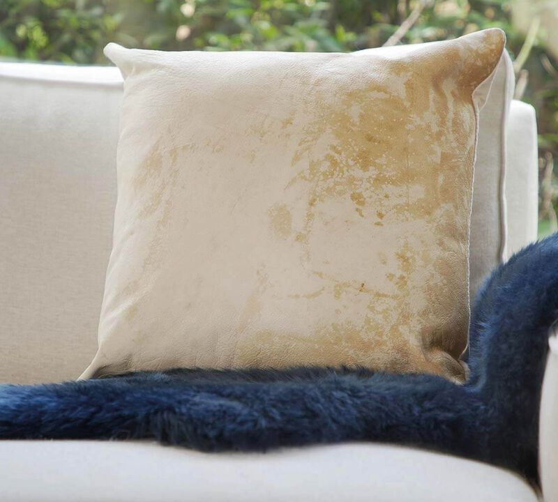 Cowhide Pillow Cover 16&Prime; x 16&Prime;