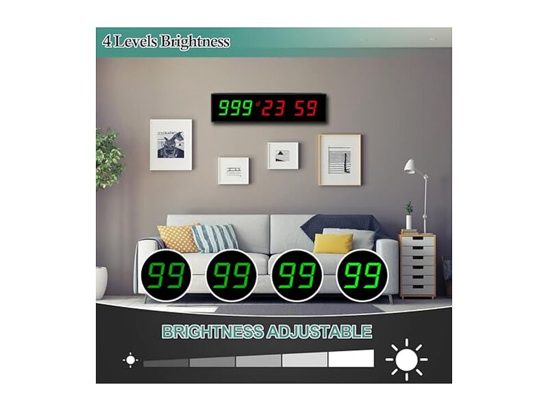 Digital Days Countdown Timer Retirement Wall Clock Home Decor image number 3