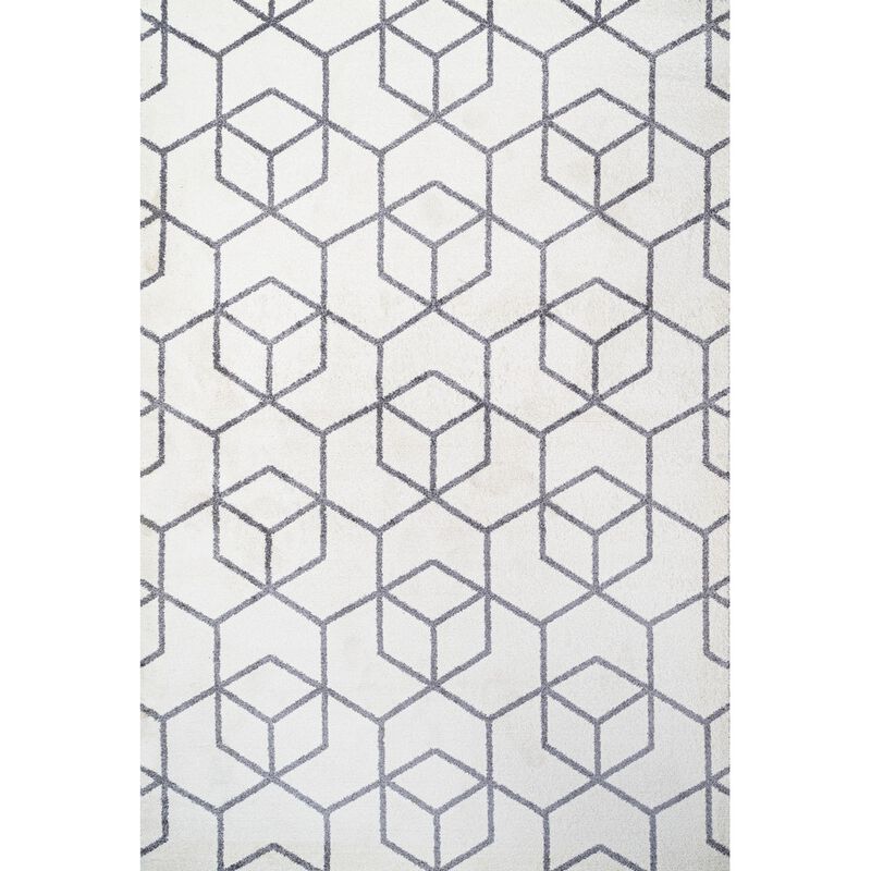 Tumbling Blocks Modern Geometric Area Rug