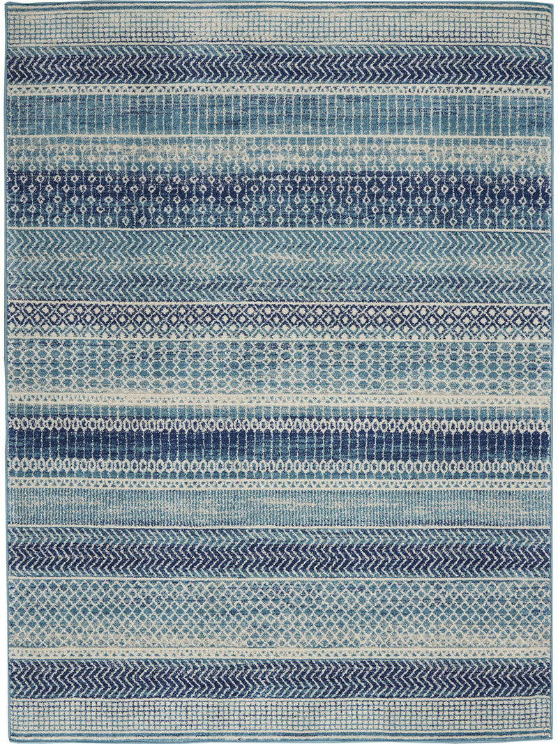 Passion PSN26 Navy/Blue 5' x Round Rug image number 0