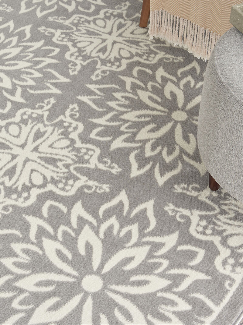 Jubilant JUB06 Ivory/Gray 8'6" x 12' Rug