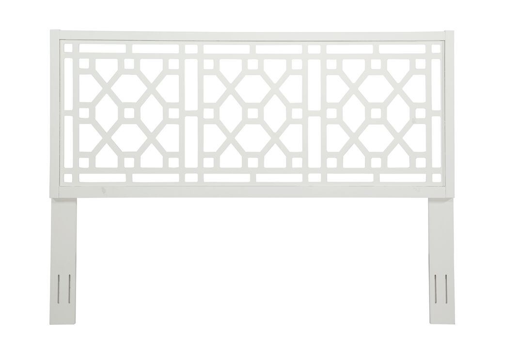 Tabor Chippendale White Headboard - King