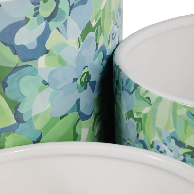 S/3 Blue Flowers Planters image number 4