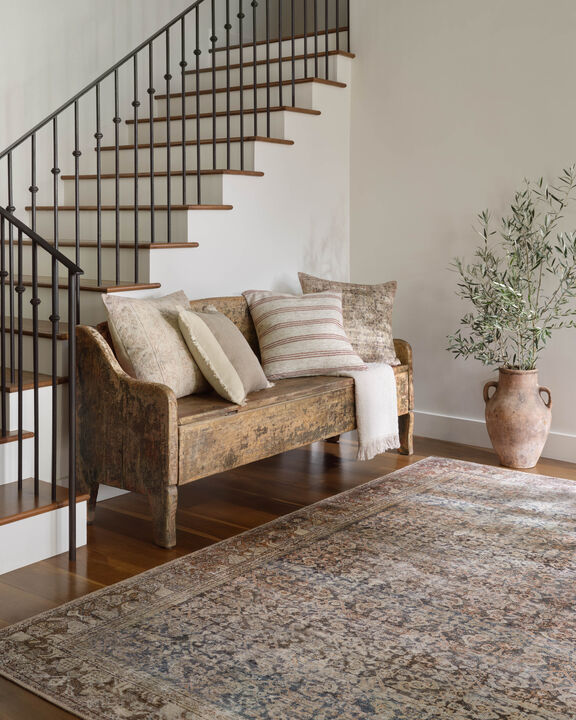 Seraphina PAL0037 Ivory/Earth 18''x18'' Cover Only by Amber Lewis x Loloi