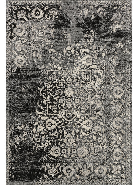 Emory EB01 Black/Ivory 3'10" x 5'7" Rug