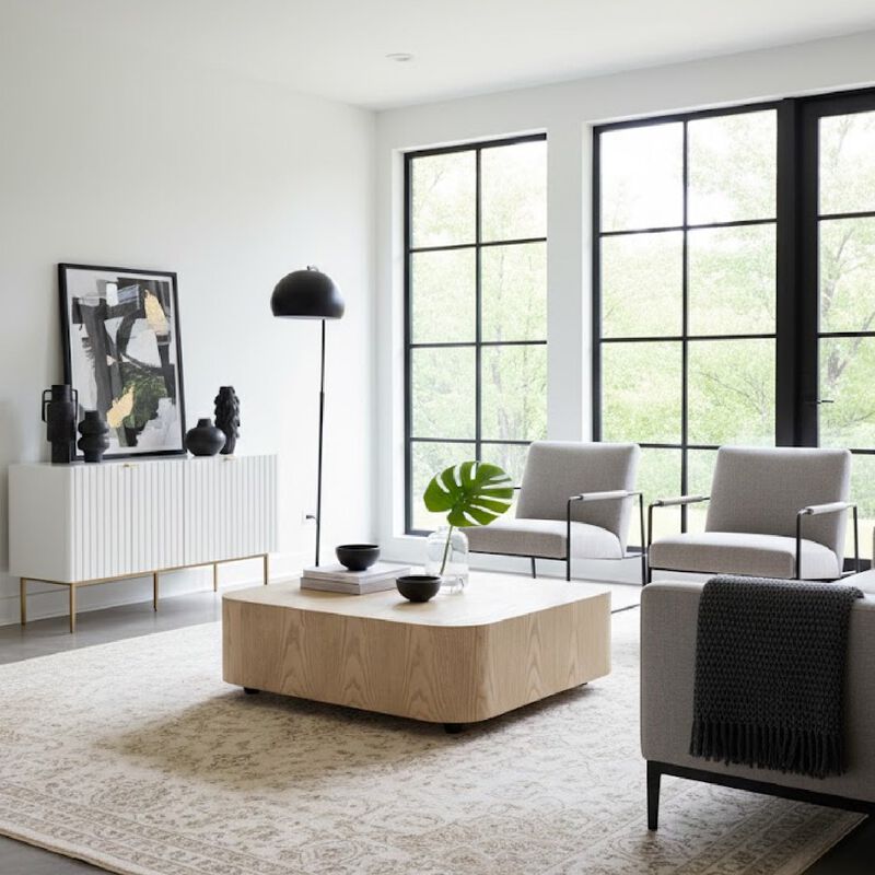 Square Low Coffee Table | OROA Modern Teller image number 1
