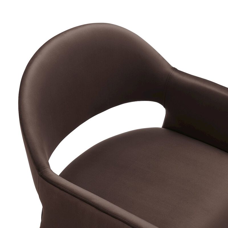 Talia Performance Velvet Dining Armchair image number 6