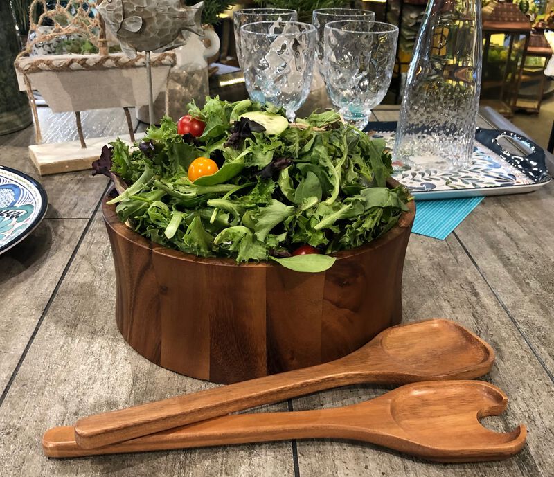 Large Salad Bowl with Servers image number 2