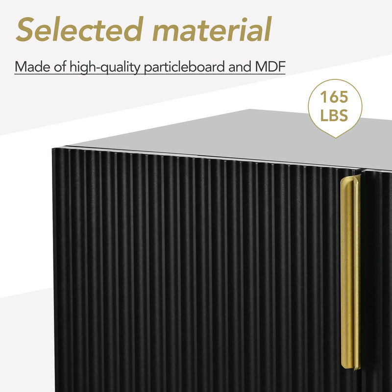 Merax Modern Elegant 4-door Sideboard Buffet Cabinet