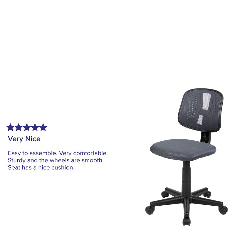 Flash Fundamentals Mid-Back Mesh Swivel Task Office Chair with Pivot Back image number 2