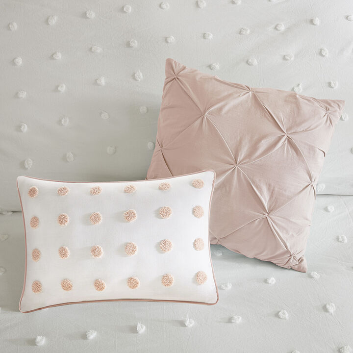 Gracie Mills Olga 7-Piece Cotton Jacquard Comforter Set