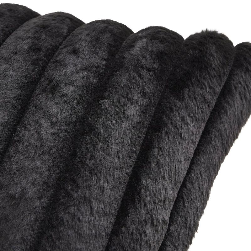 Michael Amini Parker 20" Square Throw Pillow - Onyx image number 5