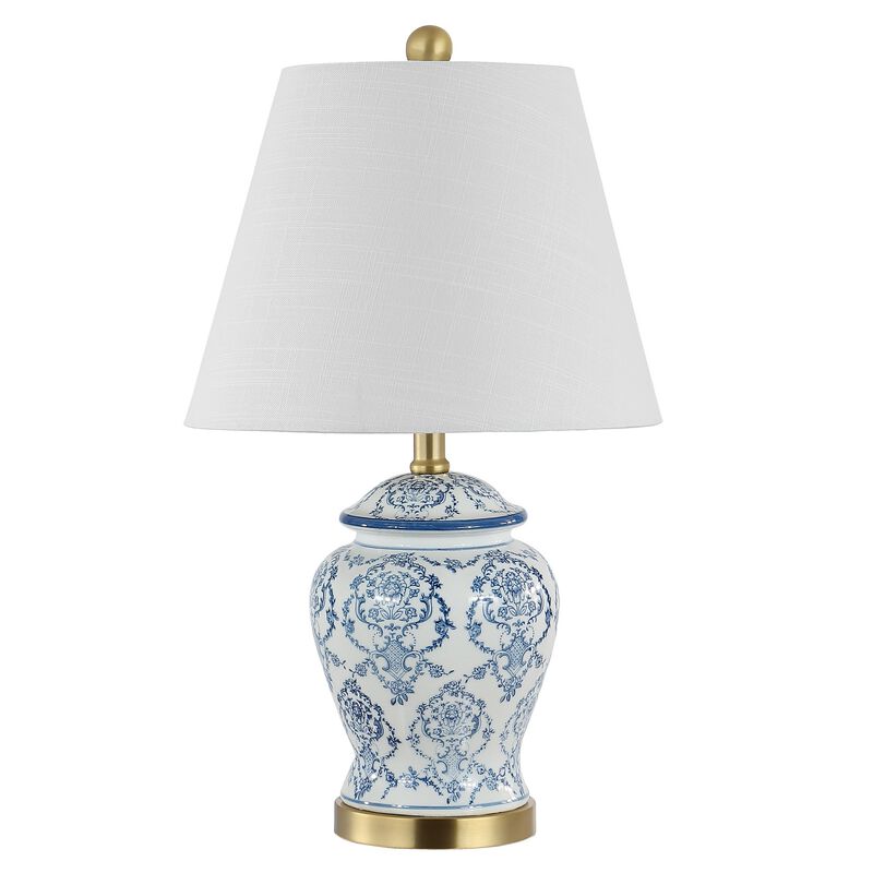 Juliana Traditional Classic Chinoiserie Ceramic LED Table Lamp