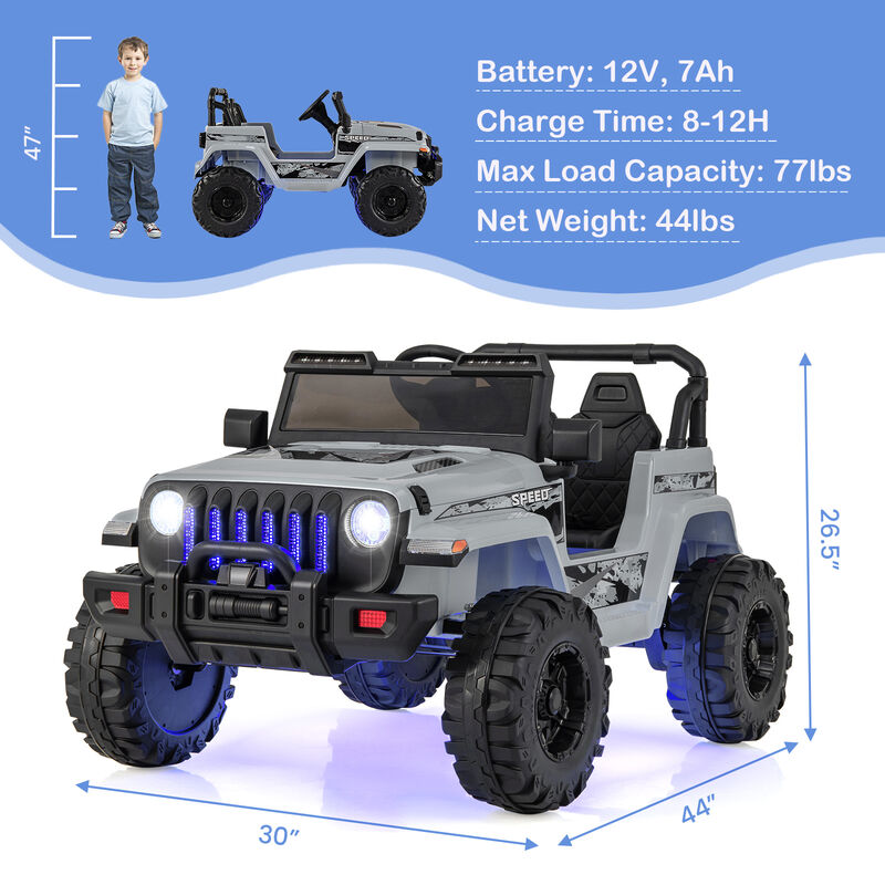 Kids 12V Electric Ride On Car with Remote Control for Outdoor Play image number 2