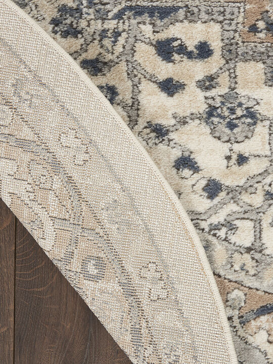 Quarry QUA05 Ivory/Gray 5'3" x 7'3" Rug