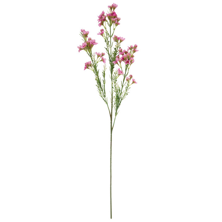 27" Pink Waxflower Artificial Silk Floral Spray