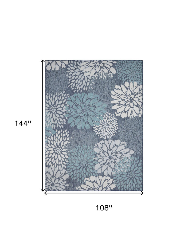 HomeRoots Floral Indoor Outdoor Area Rug image number 6