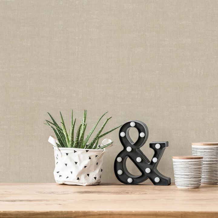 Fusion Linen Effect Textured Beige Wallpaper FS72019