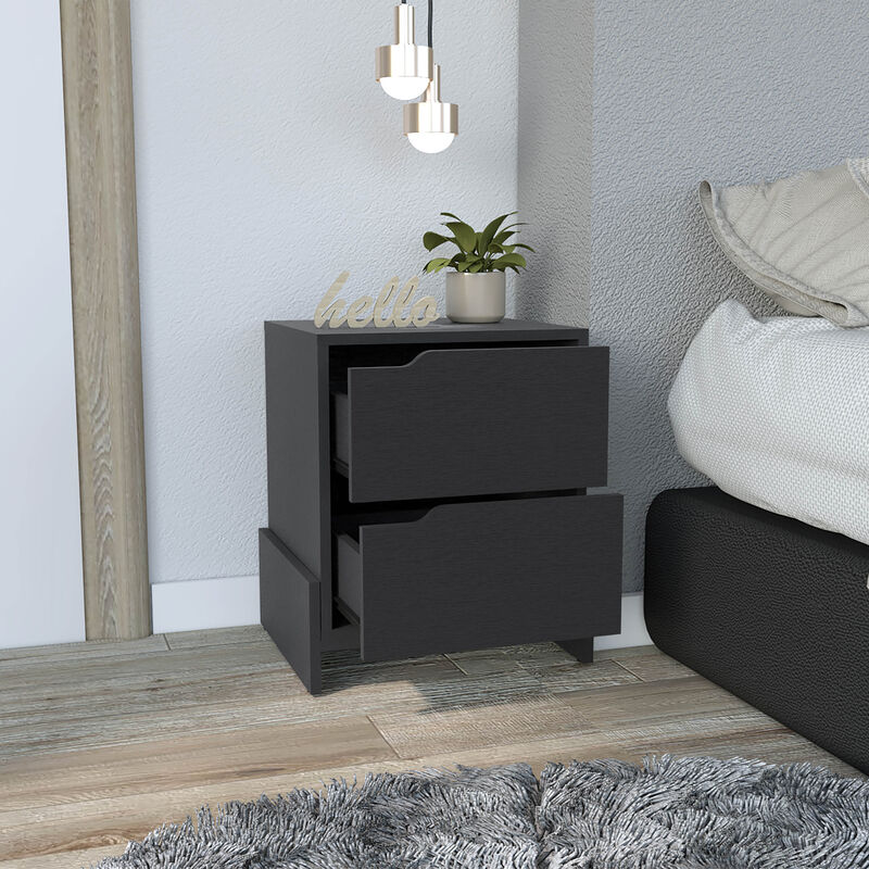 Streamdale Brookland Nightstand with Drawers (Wengue Finish)