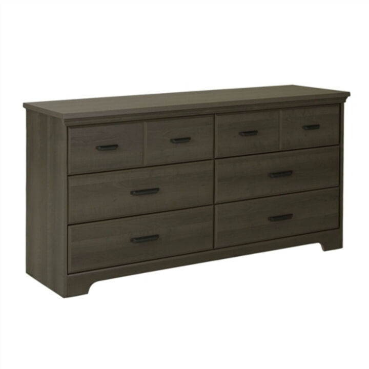 6-Drawer Double Dresser Wardrobe Cabinet For Bedroom