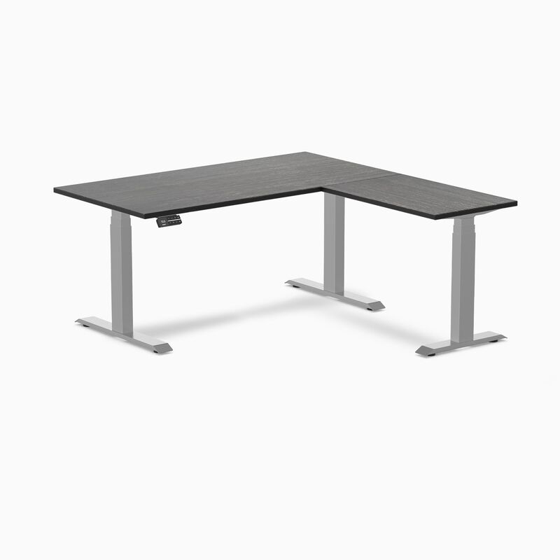 Desky Bamboo L-Shape Sit Stand Desk image number 0