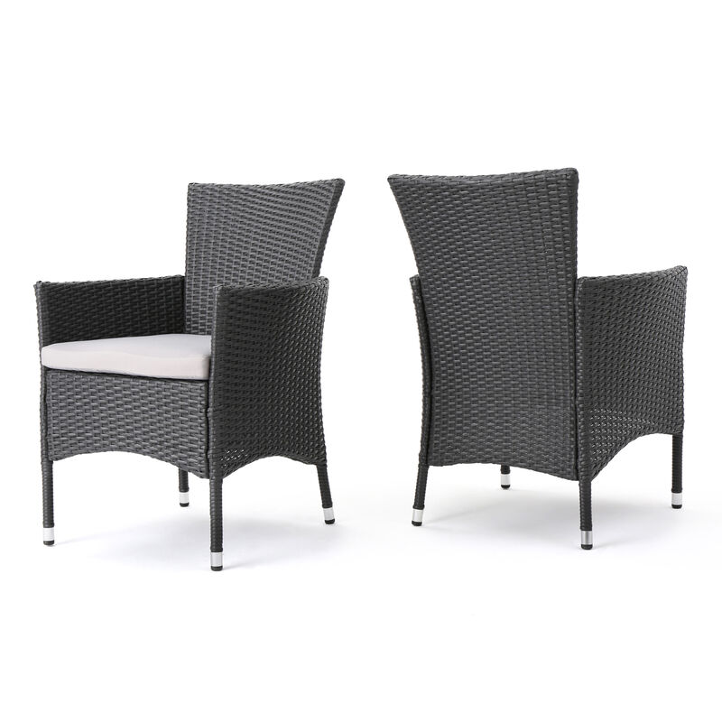 Merax 2 PCS Outdoor Wicker Dining Chairs