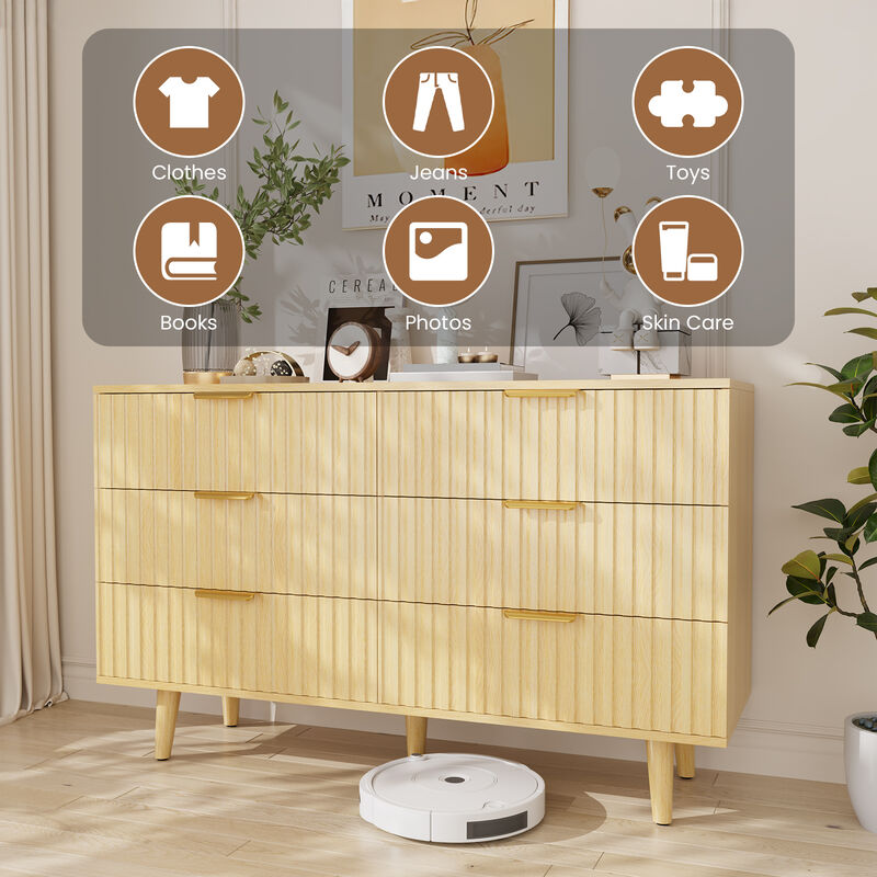 Klalse 6 Drawer Dresser image number 2