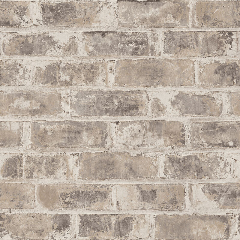 Warrick Taupe Brick Wallpaper image number 0