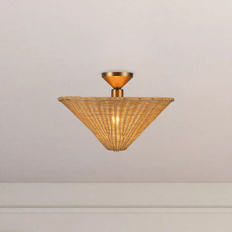 Bridgette 16 in Socket Semi Flush Mount image number 4