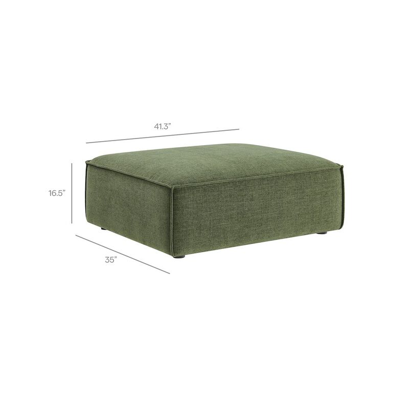 Restore 3-Piece Performance Fabric Upholstered Modular Loveseat with Ottoman image number 4